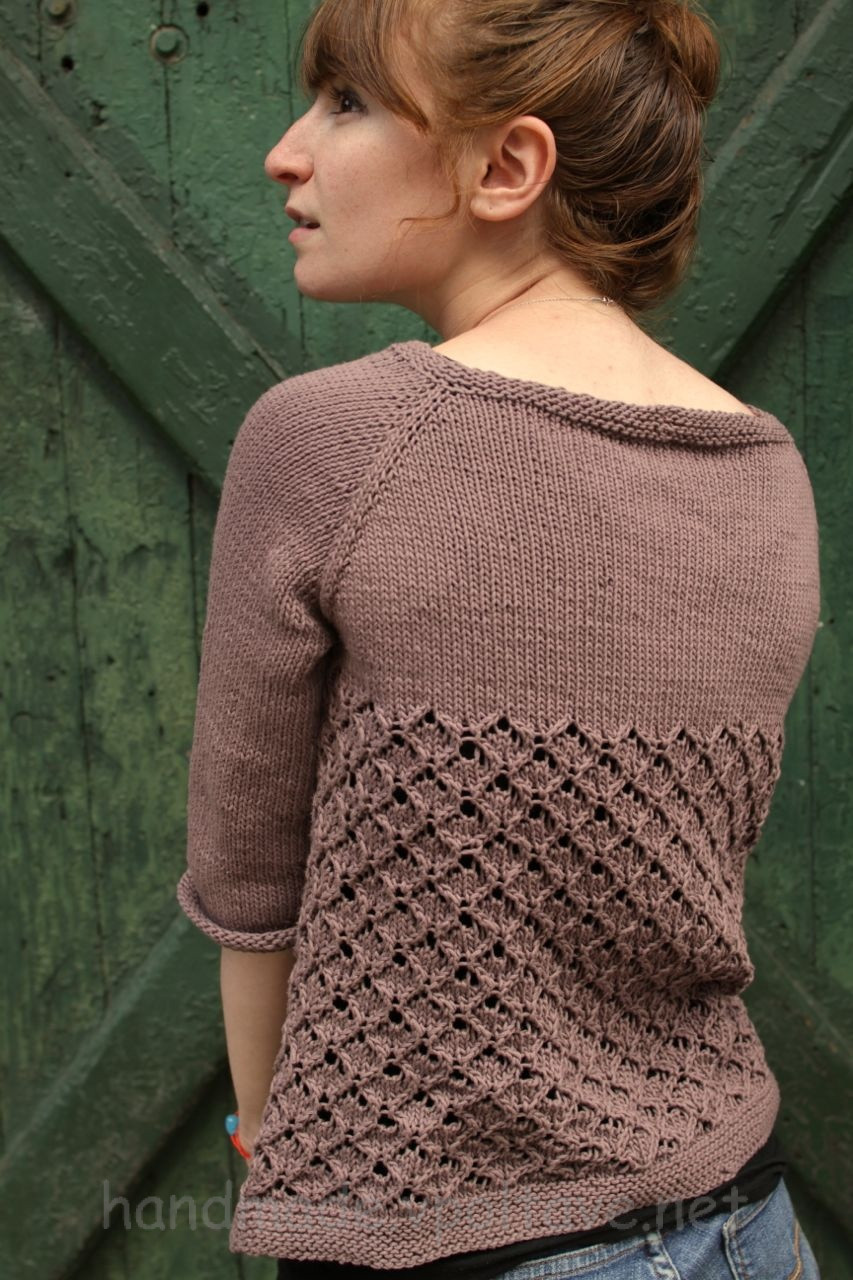 pattern rhombus knitting sweater