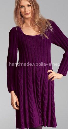 flared knitted dress