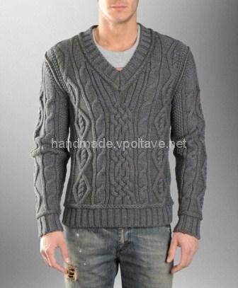 knitted men's pullover